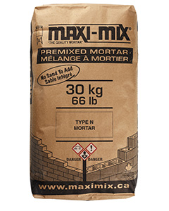 Maxi-Mix Type N Mortar Mix from JV Building Supply